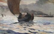 Winslow Homer Returning Fishing Boarts (mk44) oil on canvas